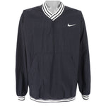 Nike - ฺBlack Pullover Windbreaker 1990s Large Vintage Retro