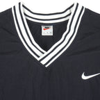Nike - ฺBlack Pullover Windbreaker 1990s Large Vintage Retro