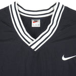 Nike - ฺBlack Pullover Windbreaker 1990s Large Vintage Retro