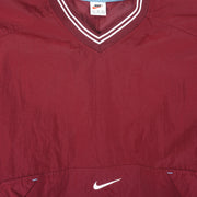Nike - Red Pullover Windbreaker 1990s Large Vintage Retro