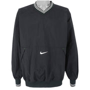 Nike - ฺBlack Embroidered Pullover Windbreaker 1990s X-Large Vintage Retro