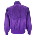 Champion - Purple Zip-Up Windbreaker 1990s Medium Vintage Retro