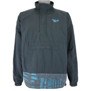 Reebok - Green 1/4 Zip Windbreaker 1990s X-Large Vintage Retro