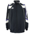 Umbro - Black Zip-Up Windbreaker 1990s XX-Large Vintage Retro