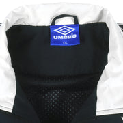 Umbro - Black Zip-Up Windbreaker 1990s XX-Large Vintage Retro
