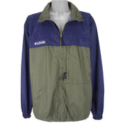 Columbia - ฺTwo-Tone Zip-Up Windbreaker 1990s X-Large Vintage Retro