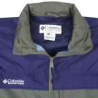 Columbia - ฺTwo-Tone Zip-Up Windbreaker 1990s X-Large Vintage Retro