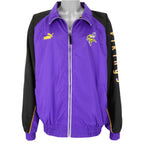 Puma - Minnesota Vikings Zip-Up Windbreaker 1990s X-Large Vintage Retro Football