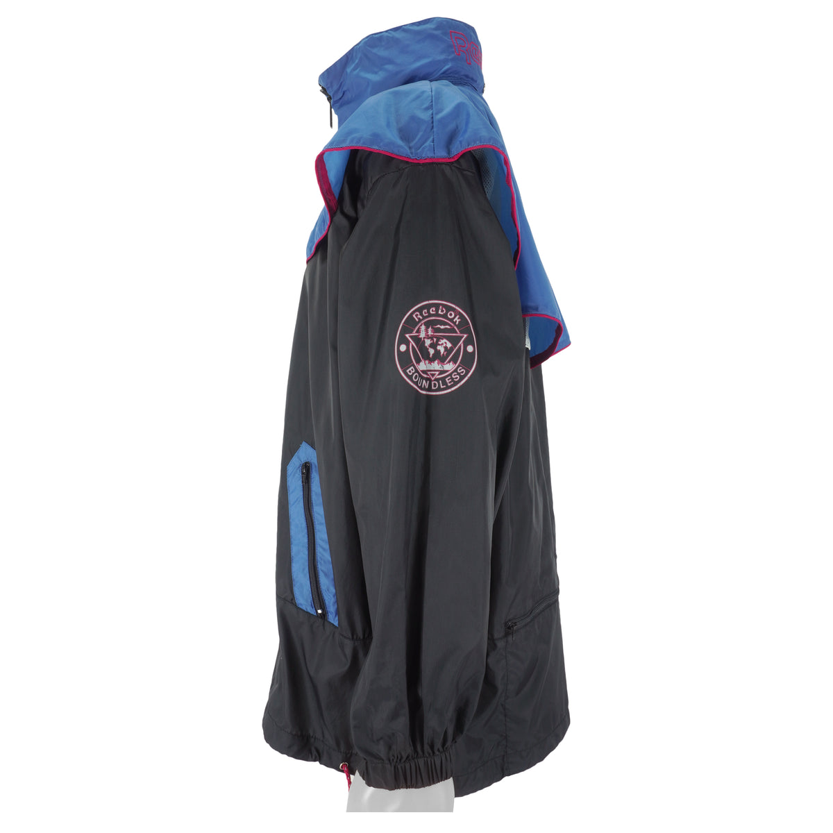 Reebok - Boundless Embroidered Zip-Up Windbreaker 1990s Large Vintage Retro