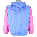 Reebok - Blue & Pink Hooded Windbreaker 1990s Medium