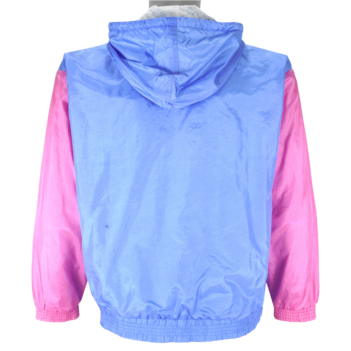 Reebok - Blue & Pink Hooded Windbreaker 1990s Medium