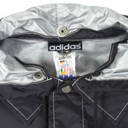 Adidas - Black Streetball Hooded Windbreaker 1990s Large