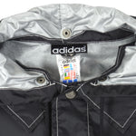 Adidas - Black Streetball Hooded Windbreaker 1990s Large
