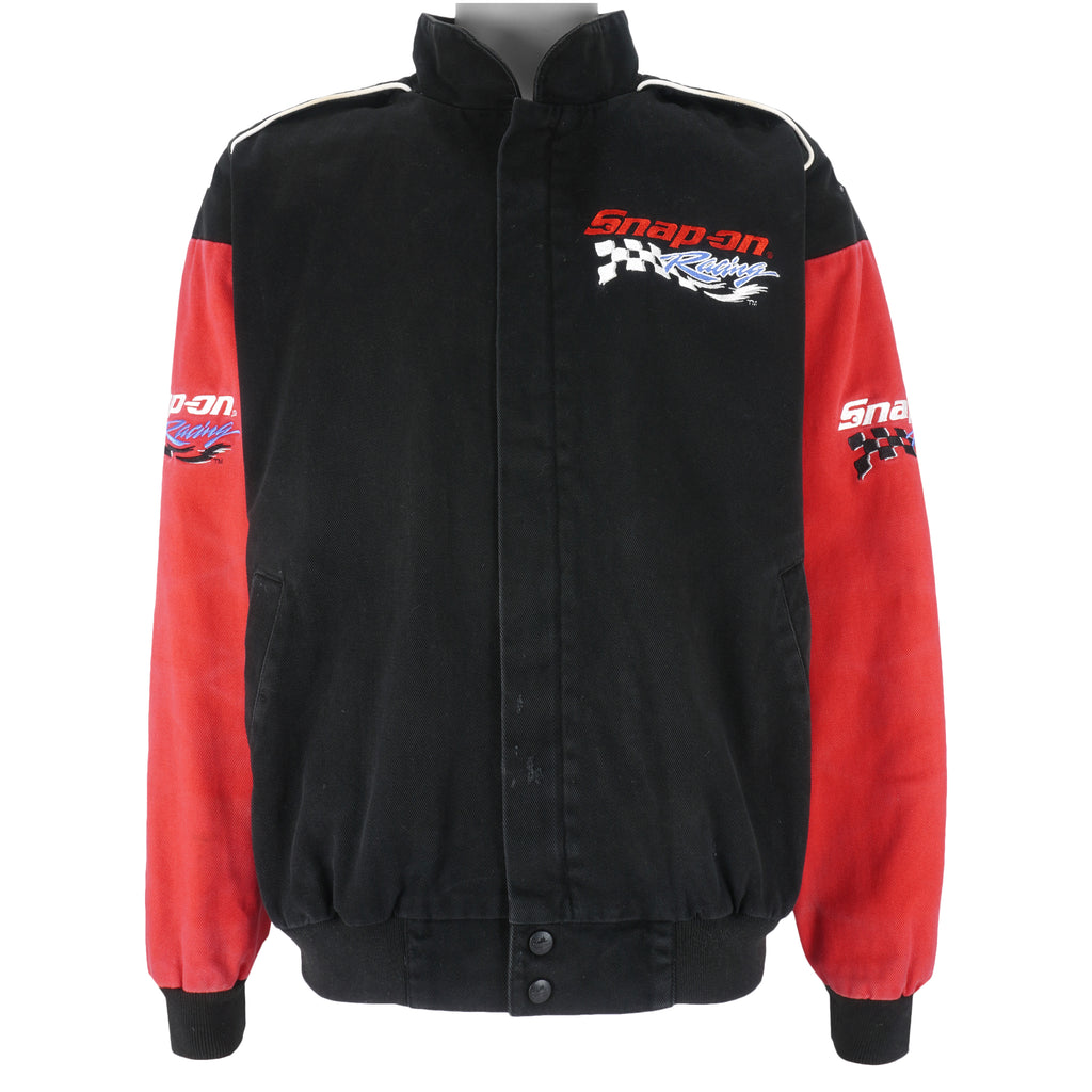 NASCAR - Snap-On Zip-Up Racing Jacket 1990s Large Vintage Retro