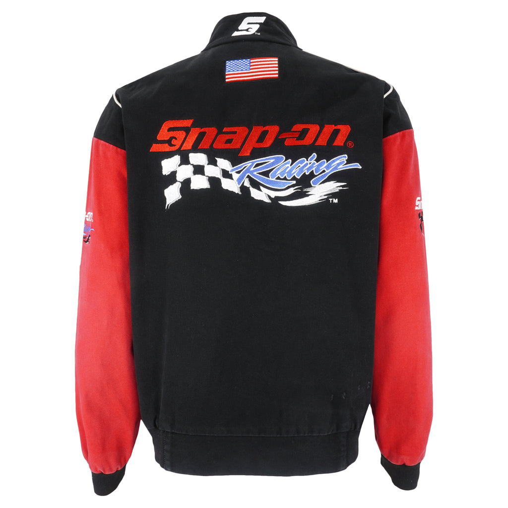NASCAR - Snap-On Zip-Up Racing Jacket 1990s Large Vintage Retro