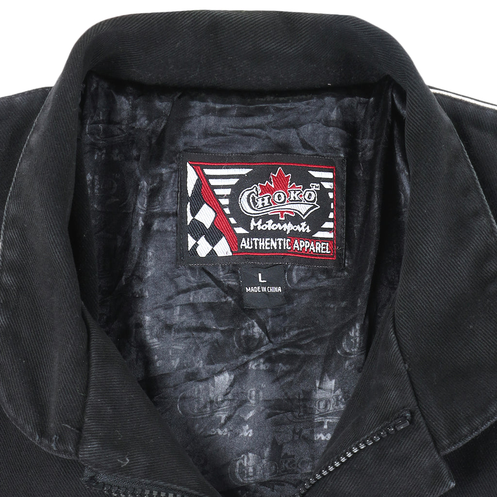 NASCAR - Snap-On Zip-Up Racing Jacket 1990s Large Vintage Retro