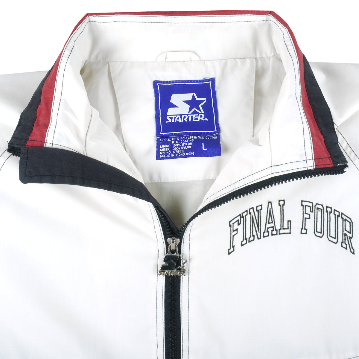 Starter - Final Four Charlotte 1/2 Zip Jacket 1994 Large Vintage Retro College