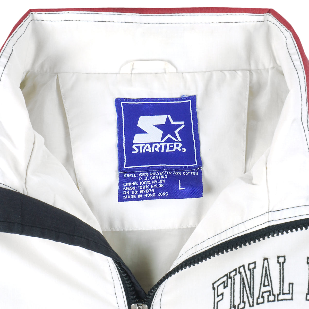 Starter - Final Four Charlotte 1/4 Zip Jacket 1994 Large Vintage Retro College