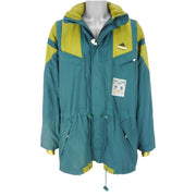 Adidas - Zip-Up Embroidered Jacket 1990s Large Vintage Retro