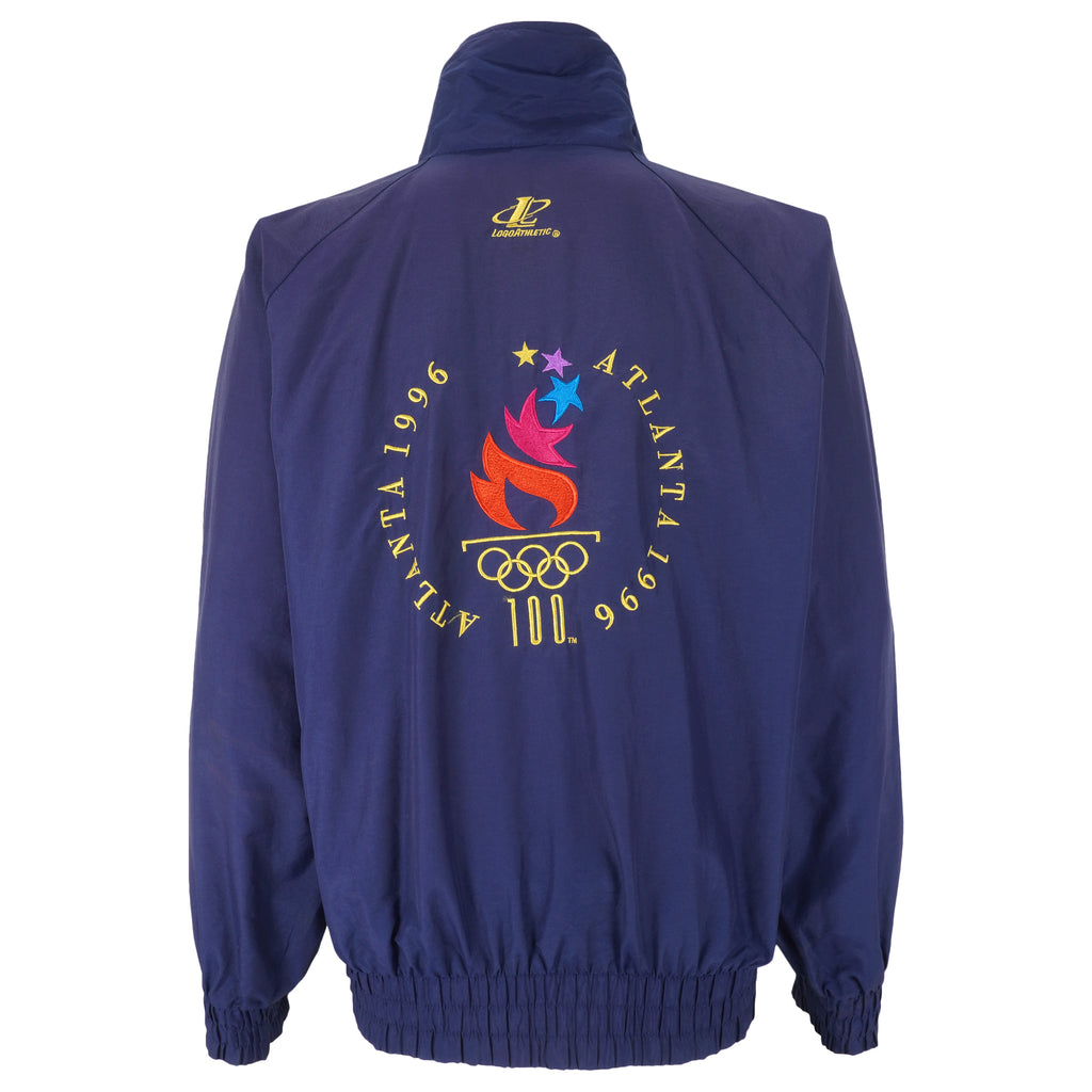 Vintage - Blue Olympic Summer Games, Atlanta Windbreaker 1996 Large Vintage Retro
