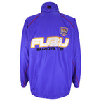 FUBU - Blue Embroidered Zip-Up Windbreaker 1990s Large Vintage Retro