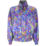Asics - Competition Pattern Ski Jacket 1990s Large Vintage Retro