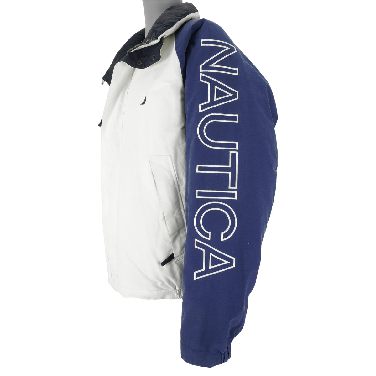 Nautica - Embroidered Reversible Puff Jacket 1990s XX-Large Vintage Retro