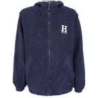 Tommy Hilfiger - Reversible Hooded Fleece Jacket 1990s Large Vintage Retro
