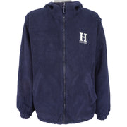 Tommy Hilfiger - Reversible Hooded Fleece Jacket 1990s Large Vintage Retro