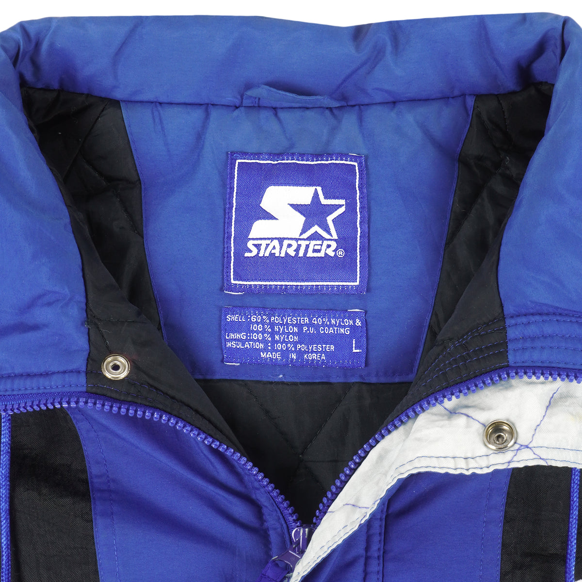 Starter - Kentucky Wildcats Hooded Jacket 1990s Large Vintage Retro Football College