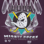 NHL - Purple Mighty Ducks T-Shirt 1993 Large Vintage Retro Hockey