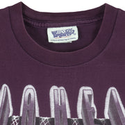 NHL - Purple Mighty Ducks T-Shirt 1993 Large Vintage Retro Hockey