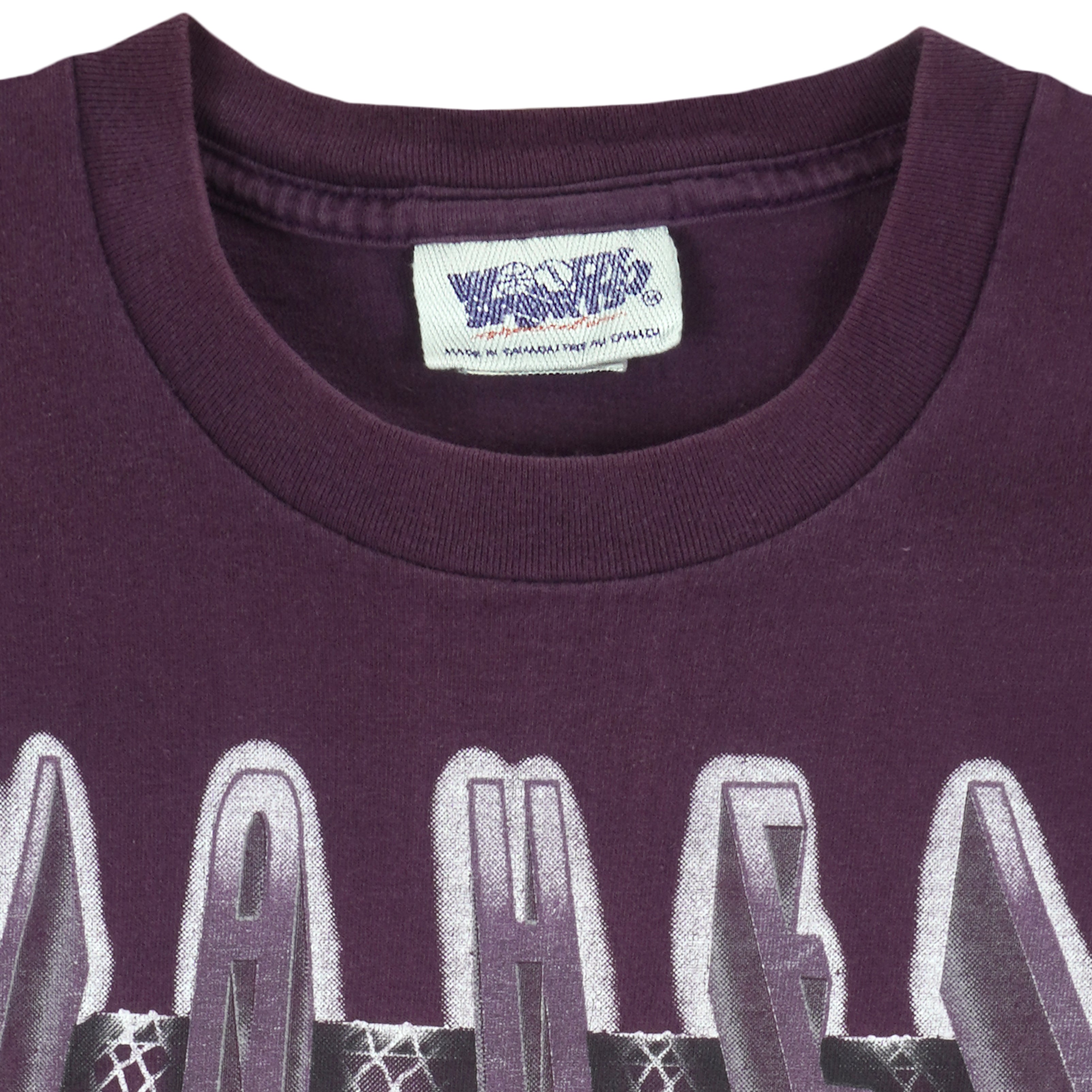 NHL - Purple Mighty Ducks T-Shirt 1993 Large Vintage Retro Hockey