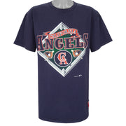 MLB (Nutmeg) - California Angels T-Shirt 1990s X-Large Vintage Retro Baseball