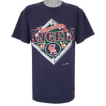 MLB (Nutmeg) - California Angels T-Shirt 1990s X-Large Vintage Retro Baseball