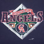 MLB (Nutmeg) - California Angels T-Shirt 1990s X-Large Vintage Retro Baseball