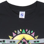 NHL (Logo 7) - Black Dallas Stars T-Shirt 1993 X-Large Vintage Retro Hockey