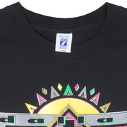 NHL (Logo 7) - Black Dallas Stars T-Shirt 1993 X-Large Vintage Retro Hockey