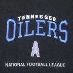 NFL (Lee) - Tennessee Oilers Embroidered T-Shirt 1990s Medium Vintage Retro Football