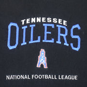 NFL (Lee) - Tennessee Oilers Embroidered T-Shirt 1990s Medium Vintage Retro Football