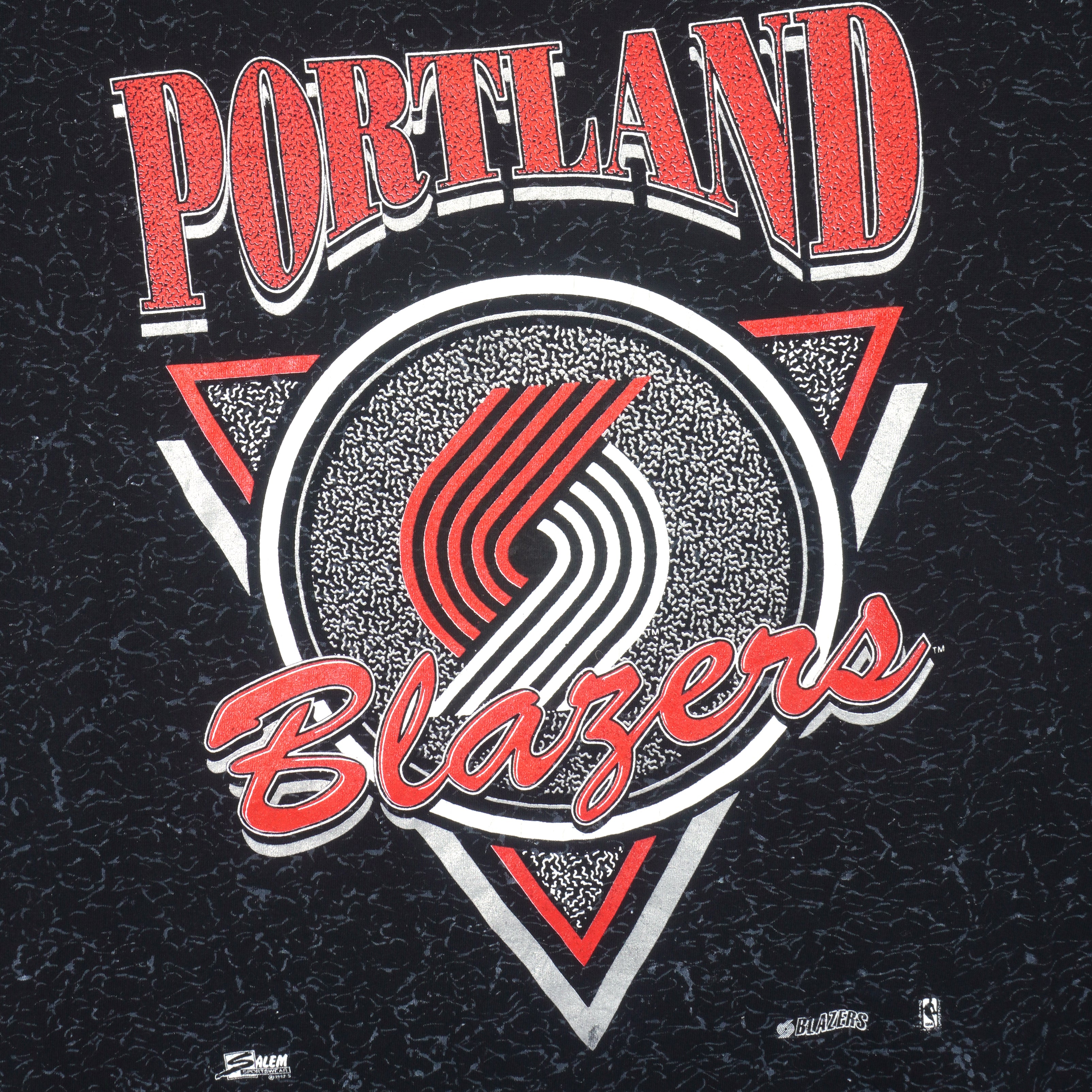 NBA (Salem) - Portland Trail Blazers T-Shirt 1992 X-Large Vintage Retro Basketball