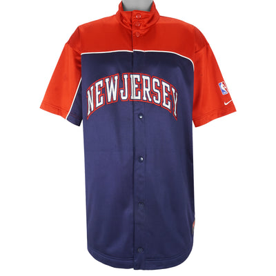 Nike - New Jersey Nets Warm Up Basketball Jersey 1990s X-Large