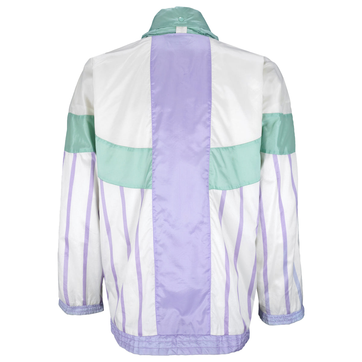 Adidas - White Embroidered Windbreaker 1990s X-Large Vintage Retro