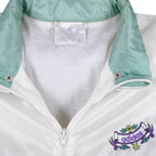 Adidas - White Embroidered Windbreaker 1990s X-Large Vintage Retro