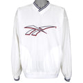 Reebok - Embroidered Pullover Windbreaker 1990s Large Vintage Retro