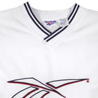 Reebok - Embroidered Pullover Windbreaker 1990s Large Vintage Retro