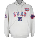 FUBU - White Athletics Hooded Sweatshirt 1990s Small