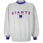 NFL - New York Giants Embroidered Crew Neck Sweatshirt 1990s Large Vintage Retro Football