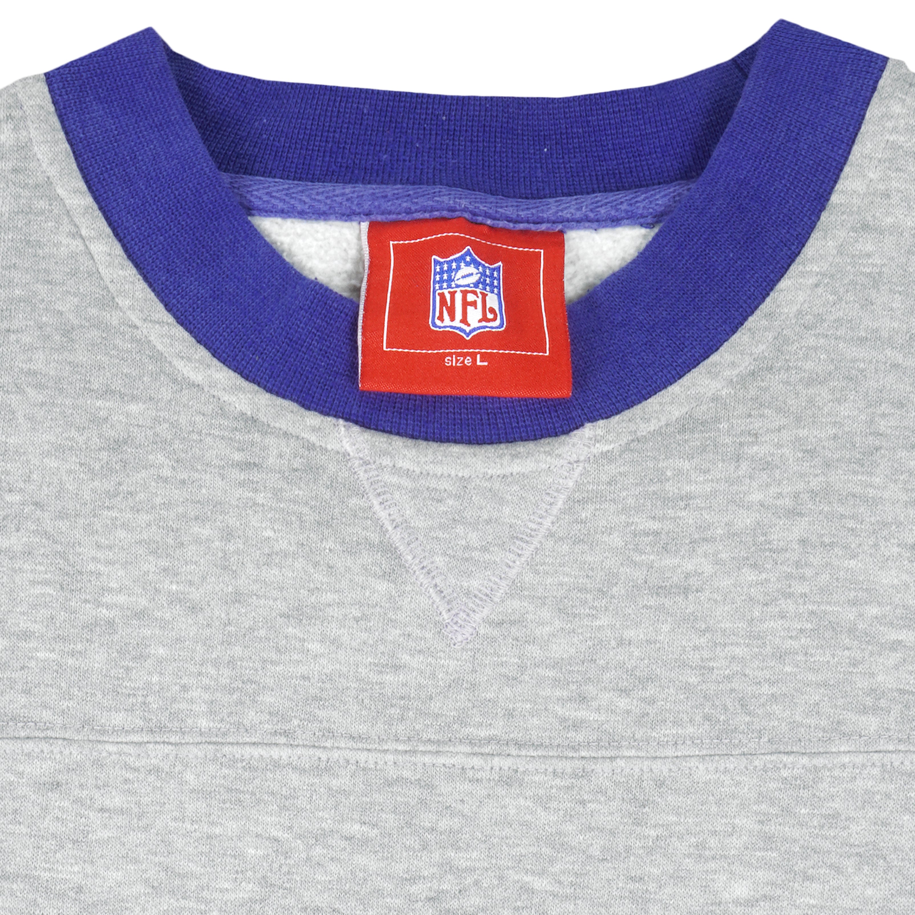 NFL - New York Giants Embroidered Crew Neck Sweatshirt 1990s Large Vintage Retro Football