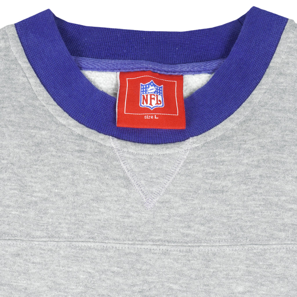 NFL - New York Giants Embroidered Crew Neck Sweatshirt 1990s Large Vintage Retro Football